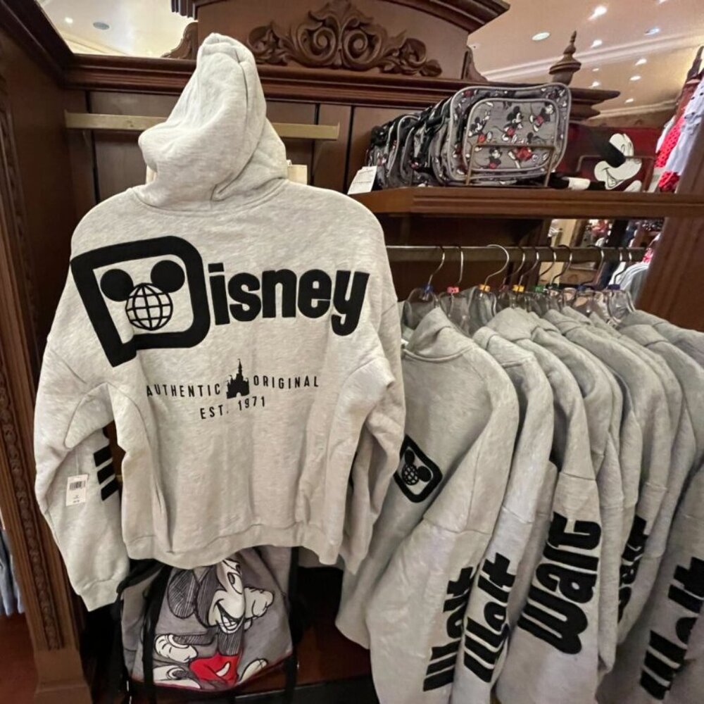 Walt Disney World Castle Mickey Zip-Up Grey Hoodie - NWT - Picture 7 of 7
